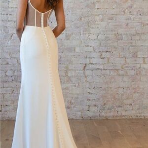 Stella York Ivory Sheath Wedding Dress